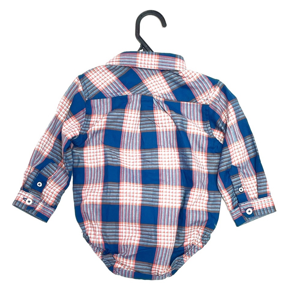 Ben Sherman • plaid onesie and utility pants Outfit • 6-9 months - Picture 5 of 12